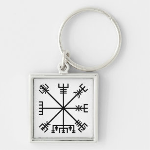 Vegvisir Viking Symbol Keychain