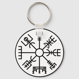 vegvisir Viking Symbol Norse Shield Odin Keychain