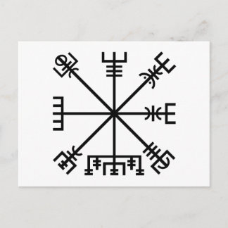 Vegvisir Viking Symbol Postcard