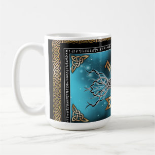 Vegvisir Yggdrasil Viking Rune Norse Coffee Mug