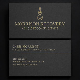 Vehicle Recovery Service Business Card
