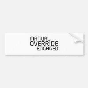 Vehicular Command Minmalist Bumper Sticker