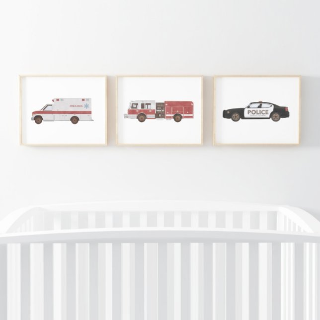 Véhicules d'urgence Salle pour enfants Décor (Créateur téléchargé)