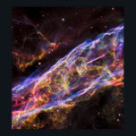 Veil Nebula Supernova Remnant Poster<br><div class="desc">This image, obtained with the Advanced Camera for Surveys on February 8, 2004, is Hubble's latest view of an expanding halo of light around a distant star, named V838 Monocerotis (V838 Mon). The illumination of interstellar dust comes from the red supergiant star at the middle of the image, which gave...</div>