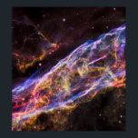 Veil Nebula Supernova Remnant Poster<br><div class="desc">This image, obtained with the Advanced Camera for Surveys on February 8, 2004, is Hubble's latest view of an expanding halo of light around a distant star, named V838 Monocerotis (V838 Mon). The illumination of interstellar dust comes from the red supergiant star at the middle of the image, which gave...</div>