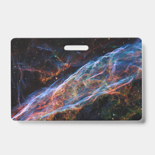 Veil Nebula Supernova Remnants Hubble Telescope Badge