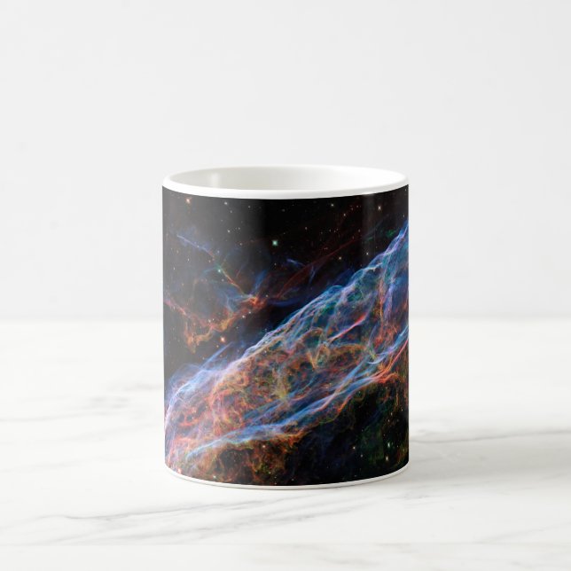 Veil Nebula Supernova Remnants Hubble Telescope Coffee Mug (Center)