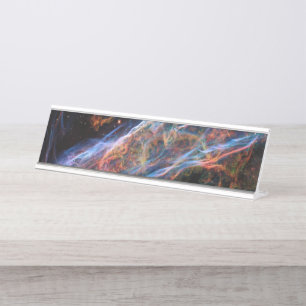 Veil Nebula Supernova Remnants Hubble Telescope Desk Name Plate