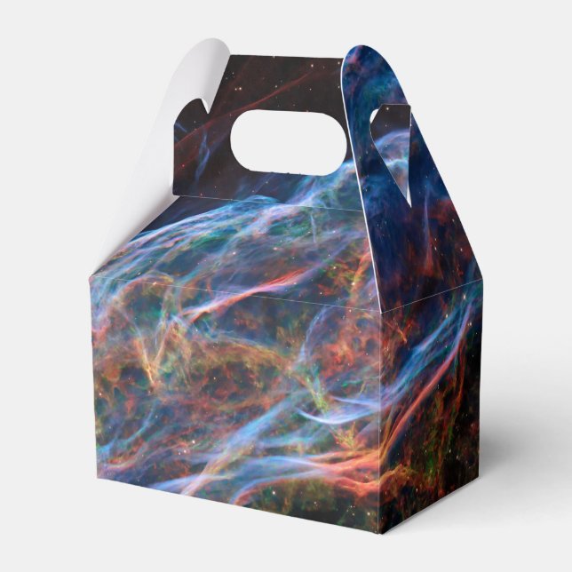 Veil Nebula Supernova Remnants Hubble Telescope Favor Box (Front Side)