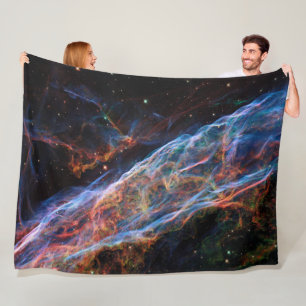 Veil Nebula Supernova Remnants Hubble Telescope Fleece Blanket