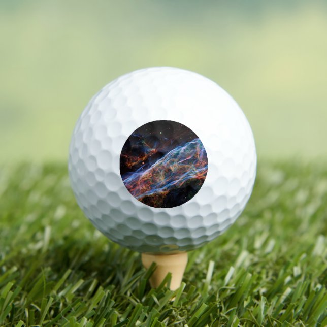Veil Nebula Supernova Remnants Hubble Telescope Golf Balls (Insitu Tee)