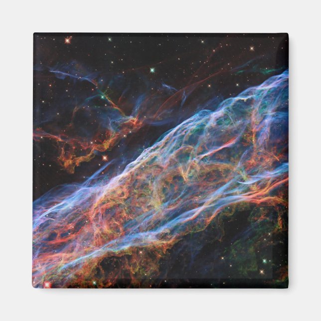 Veil Nebula Supernova Remnants Hubble Telescope Magnet (Front)
