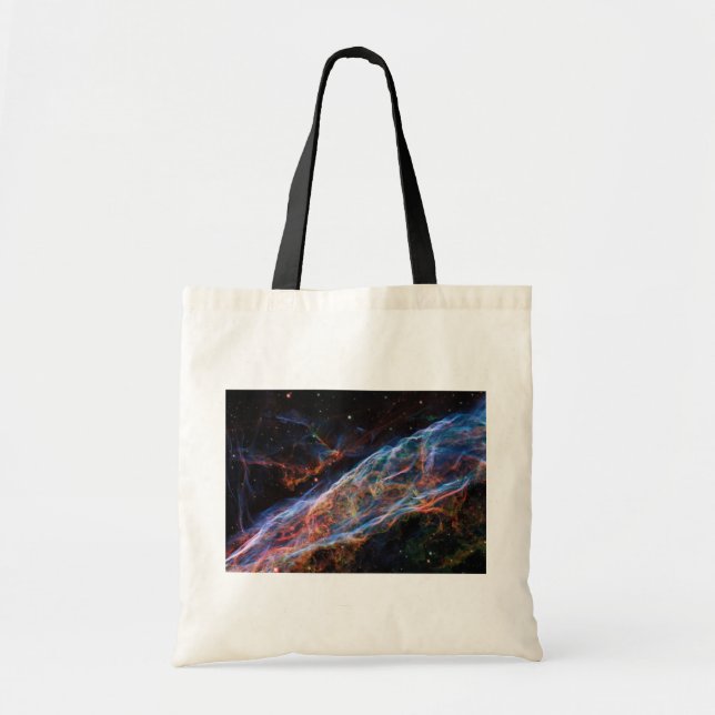 Veil Nebula Supernova Remnants Hubble Telescope Tote Bag (Front)