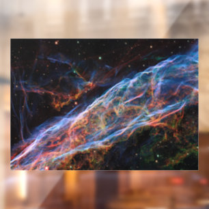 Veil Nebula Supernova Remnants Hubble Telescope Window Cling