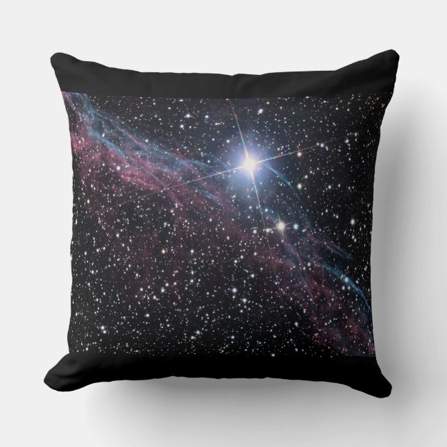 Veil Nebula Throw Pillow (Front)