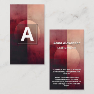 Veil of Division Minimal Design Business Card