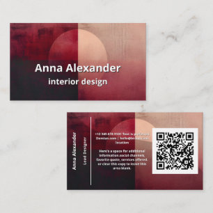 Veil of Division Minimal Design Business Card