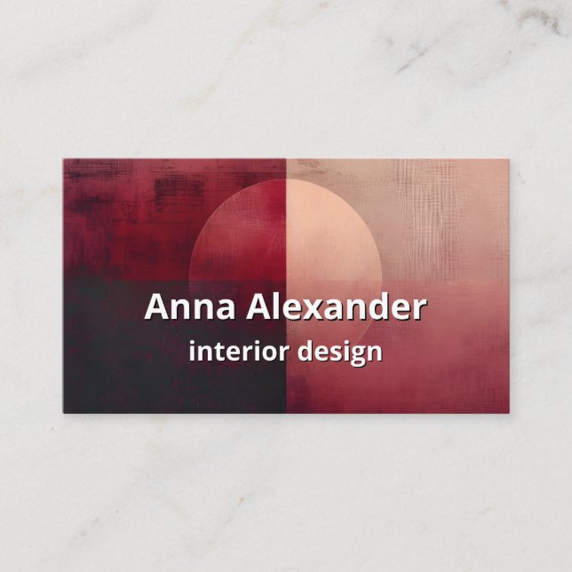 Veil of Division | Minimal Design  Business Card (Front)