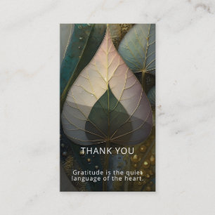 Veil of Leaves botanical Design Business Card