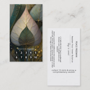 Veil of Leaves botanical Design Business Card