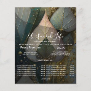 Veil of Leaves botanical Design Flyer