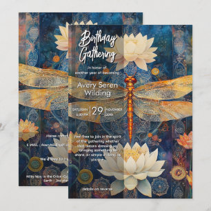 Veil of Light   Dragonfly Design Invitation