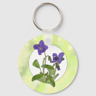 Veilchen Schlüsselanhänger Keychain