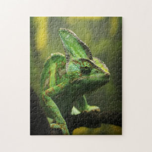 Veiled chameleon jigsaw puzzle