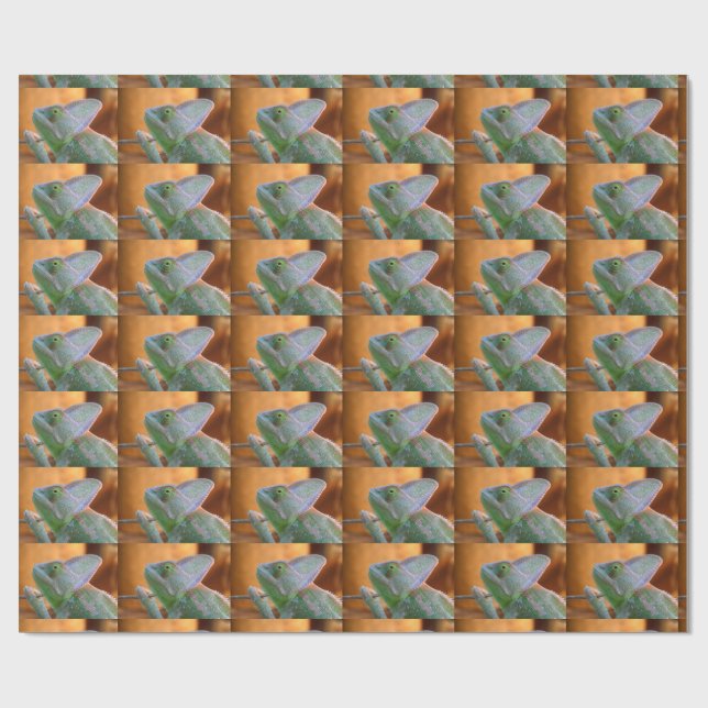 veiled chameleon wrapping paper (Flat)