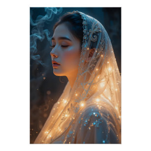 Veiled Cosmic Serenity Poster