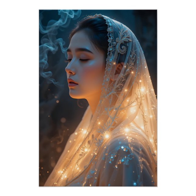 Veiled Cosmic Serenity Poster (Front)