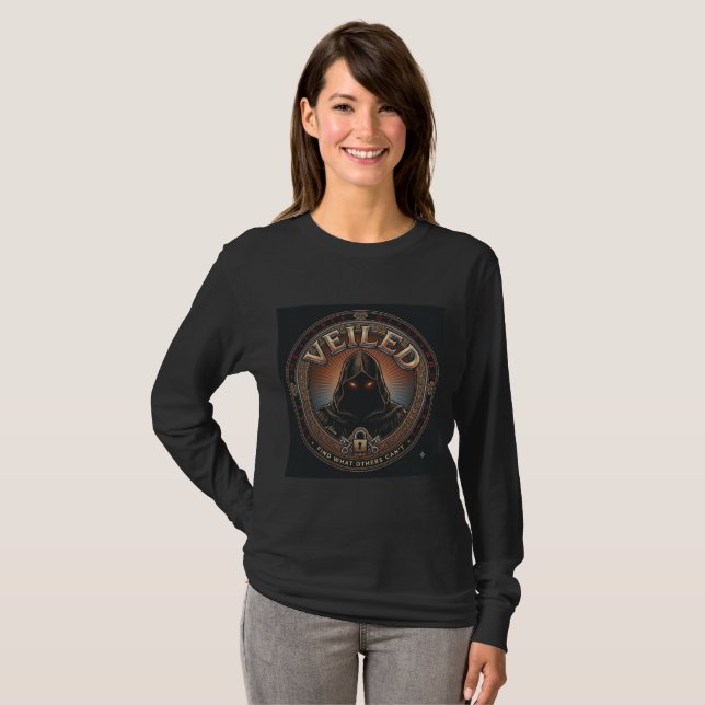 Veiled Dark Figure Long Sleeve Shirt (Front Full)