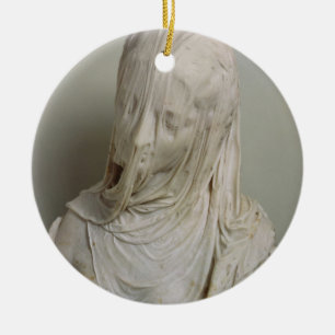 Veiled Girl (marble) Ceramic Ornament