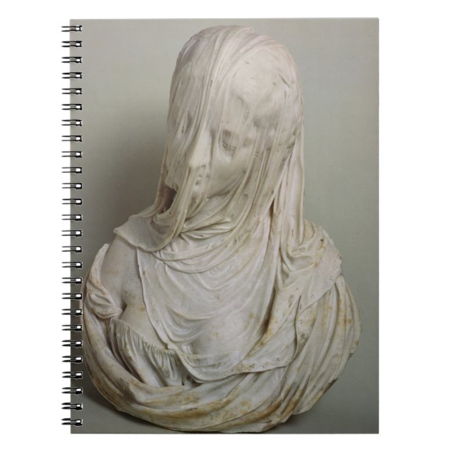 Veiled Girl (marble) Notebook (Front)