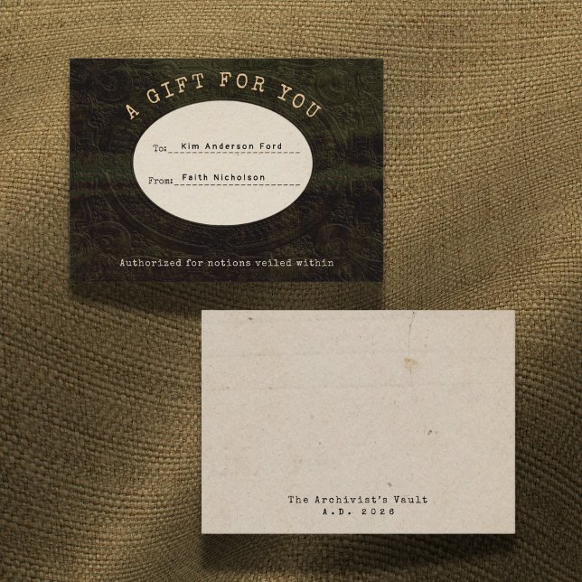 Veiled Notions Graduation Gift Card Insert Card (Creator Uploaded)