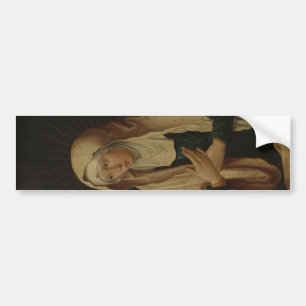 Veiled Virgin Mary (by Lucas van Leyden) Bumper Sticker