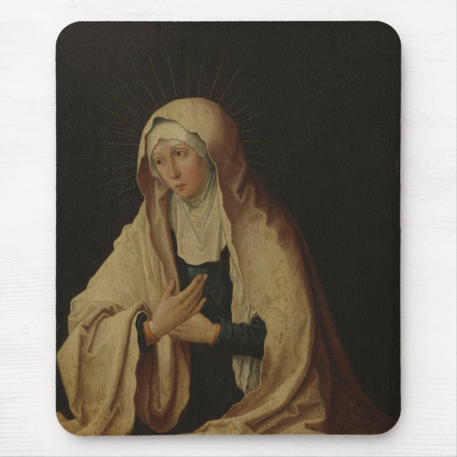 Veiled Virgin Mary (by Lucas van Leyden) Mouse Pad (Front)