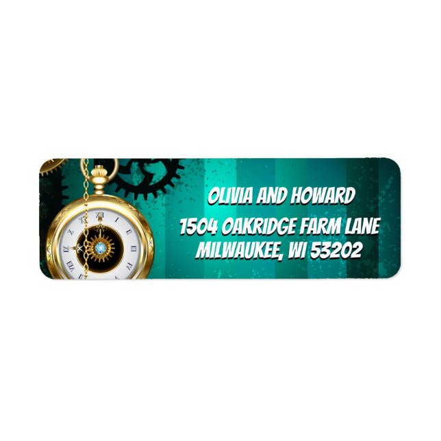 Veille bijoux Steampunk sur un Arrière - plan vert (Devant)