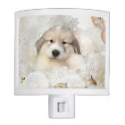 Aquarelle de chiot de Grands Pyrénées de vacances