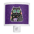 Crâne de sucre de chat noir