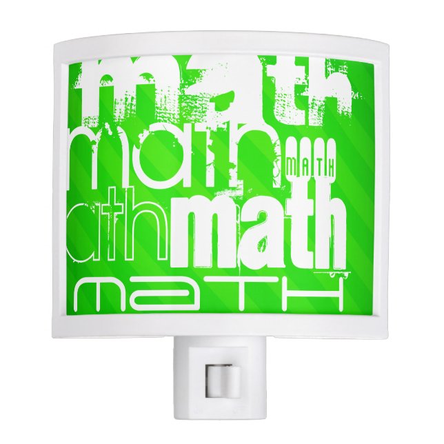 Veilleuse Maths ; Grandes vertes néon (Devant)