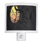 Pleine lune et hibou Silhouette