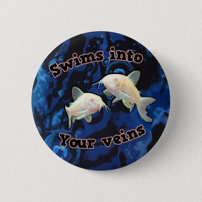 Veins 2 Inch Round Button (Front)