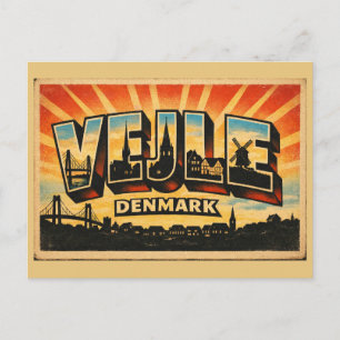 Vejle Denmark Bridge Postcard