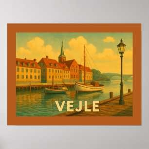Vejle Denmark Bridge Poster
