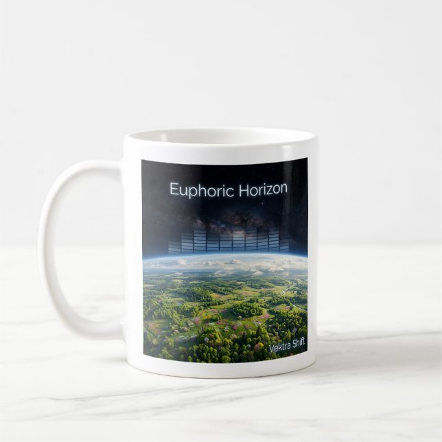 Vektra Shift - Euphoric Horizon EDM Coffee Mug (Left)