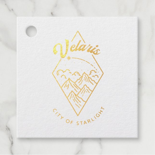 Velaris Gift / Wedding / Party  Favour Tags (Front)