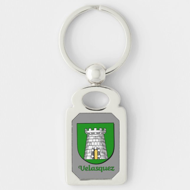 Velasquez Historical Shield Keychain (Front)