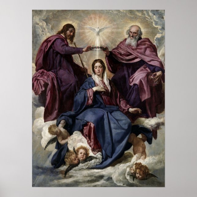 Velázquez - The Coronation Of Our Lady 1635 Poster (Front)