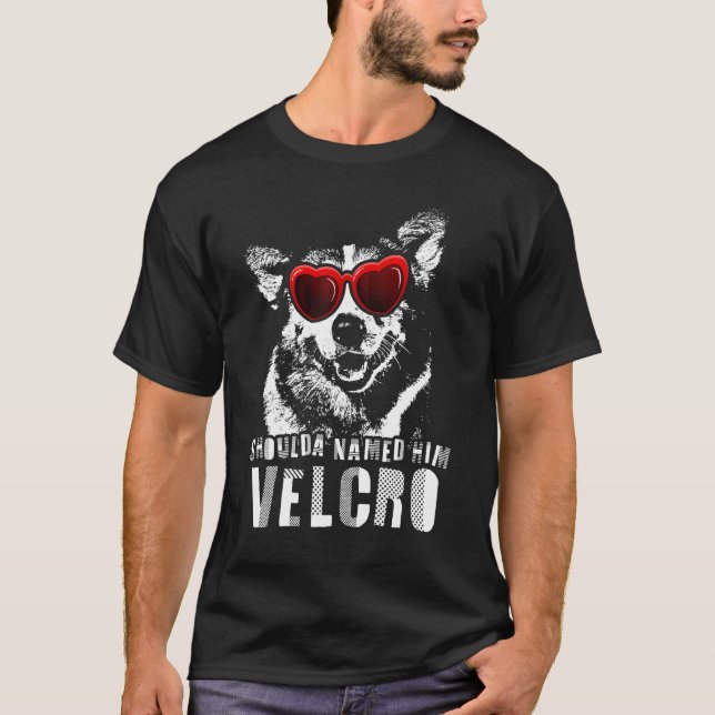 Velcro Corgi Dog T-Shirt (Front)